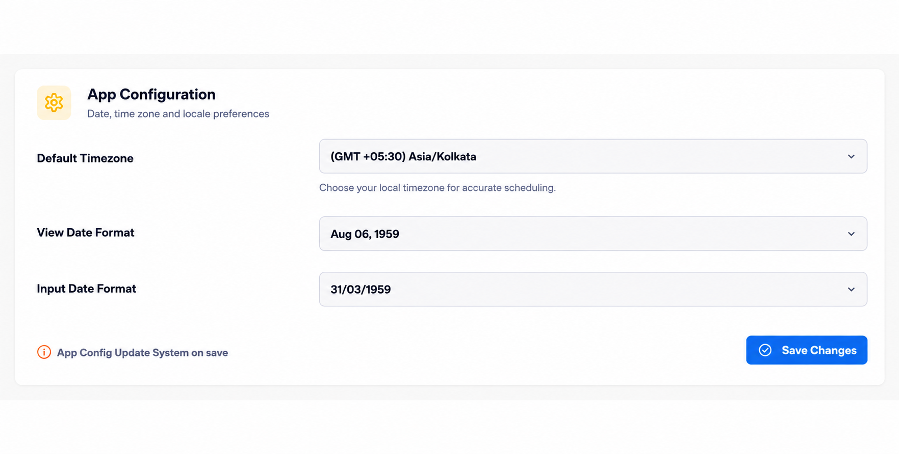 App Configuration